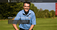 Desktop Screenshot of golfunterricht.de